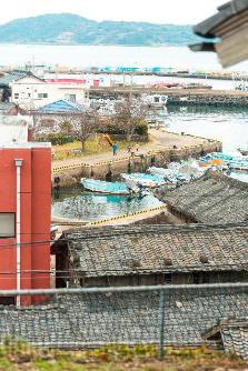 青島漁港の風景