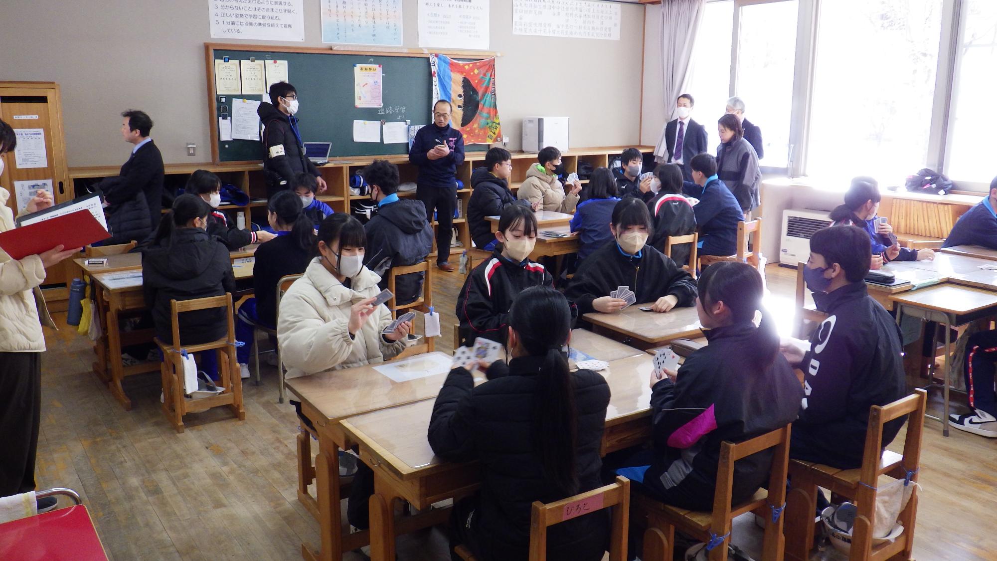 学校訪問の様子
