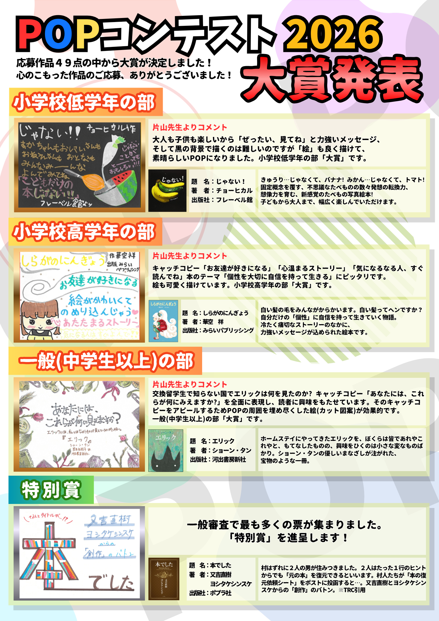 POPコンテスト2026大賞発表
