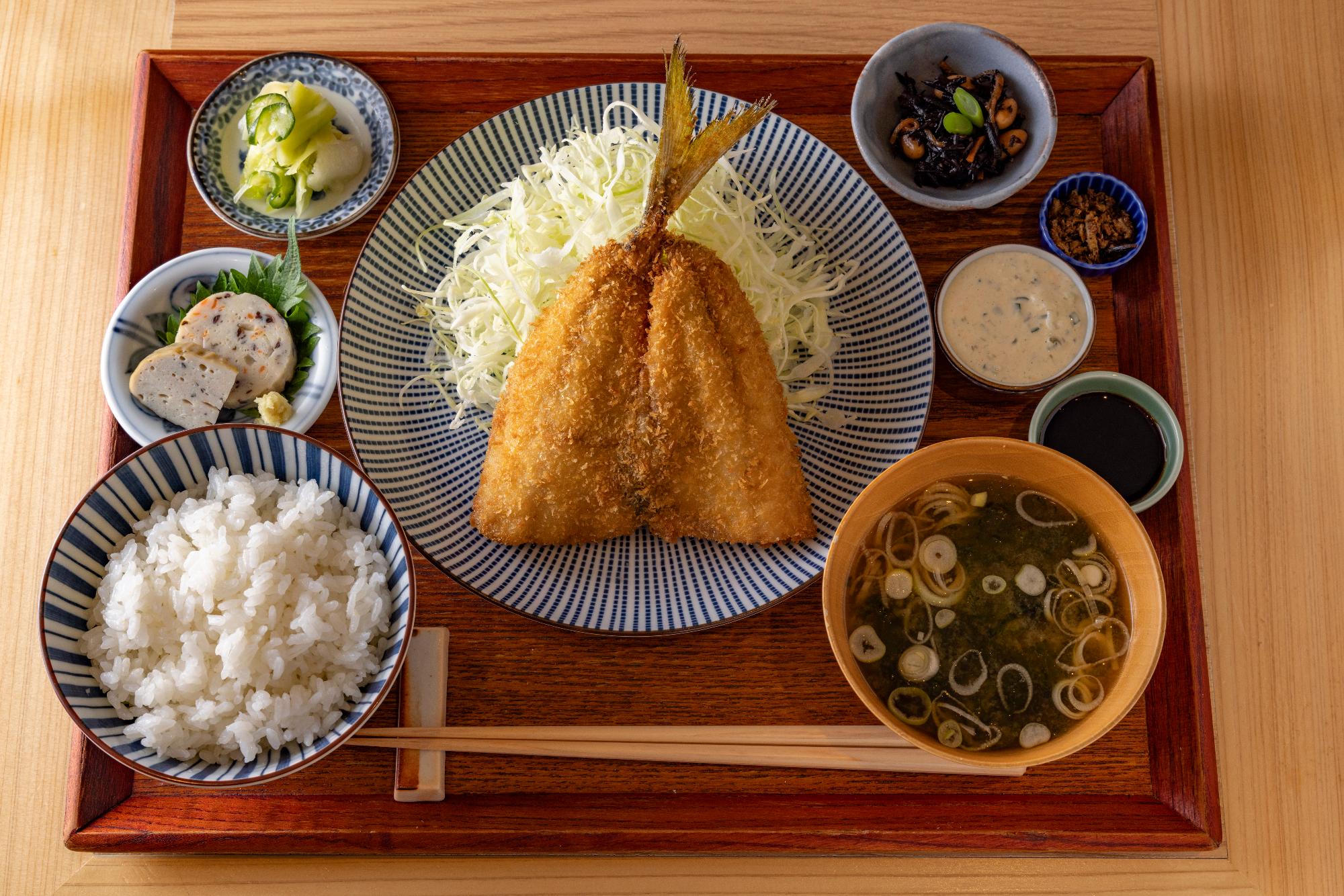 松浦アジフライ定食