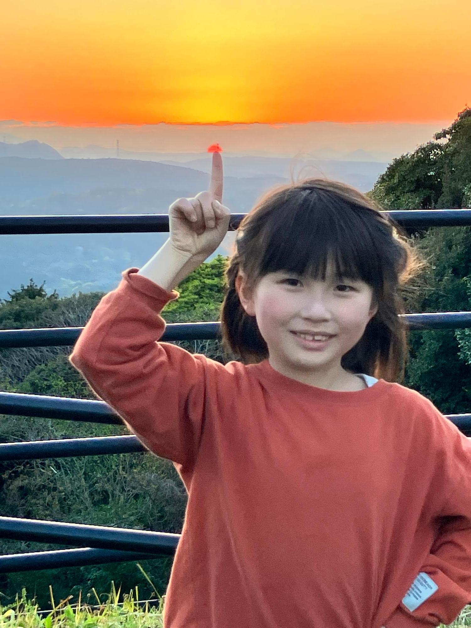 夕日のろうそく