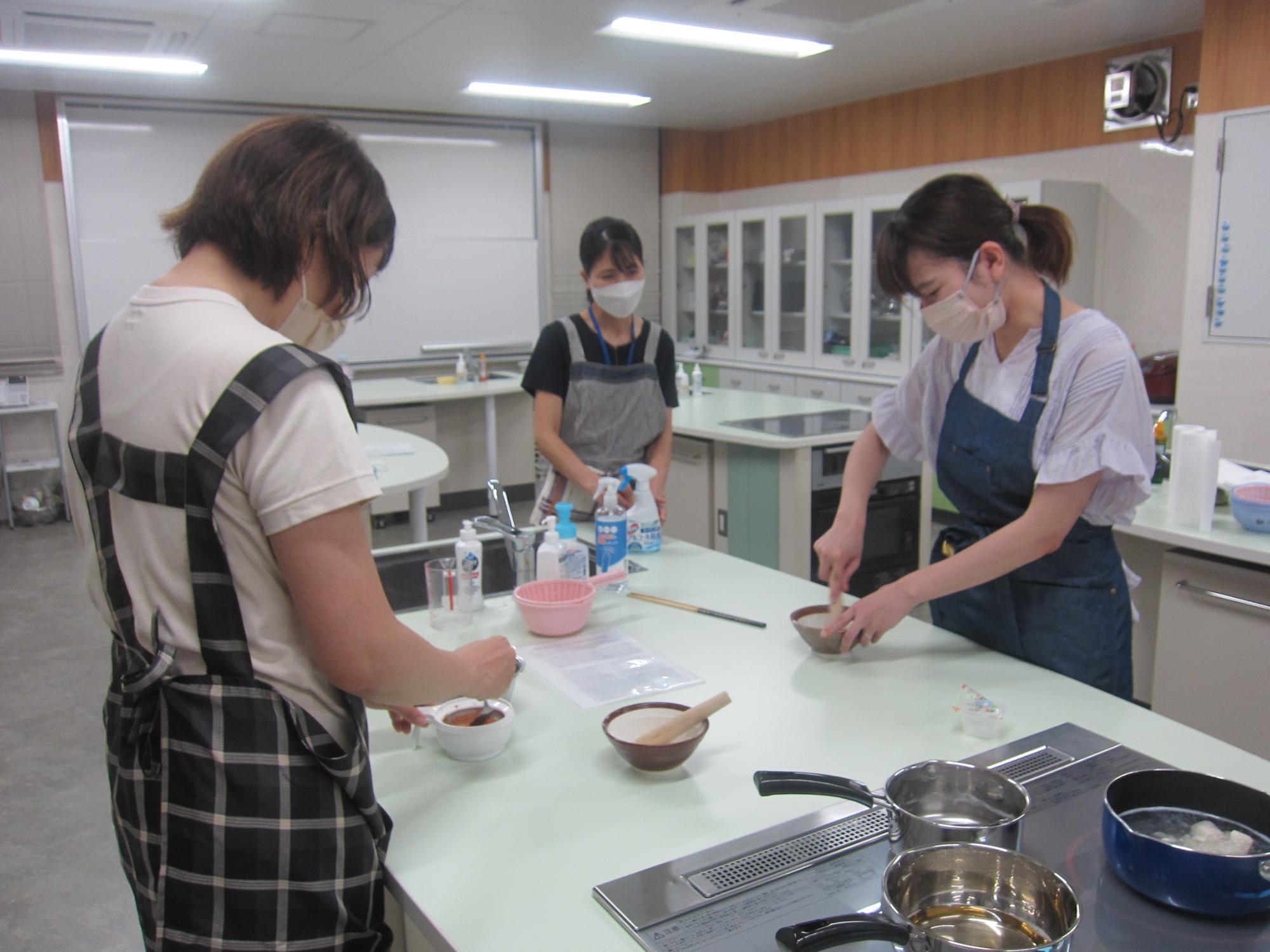 離乳食教室の様子